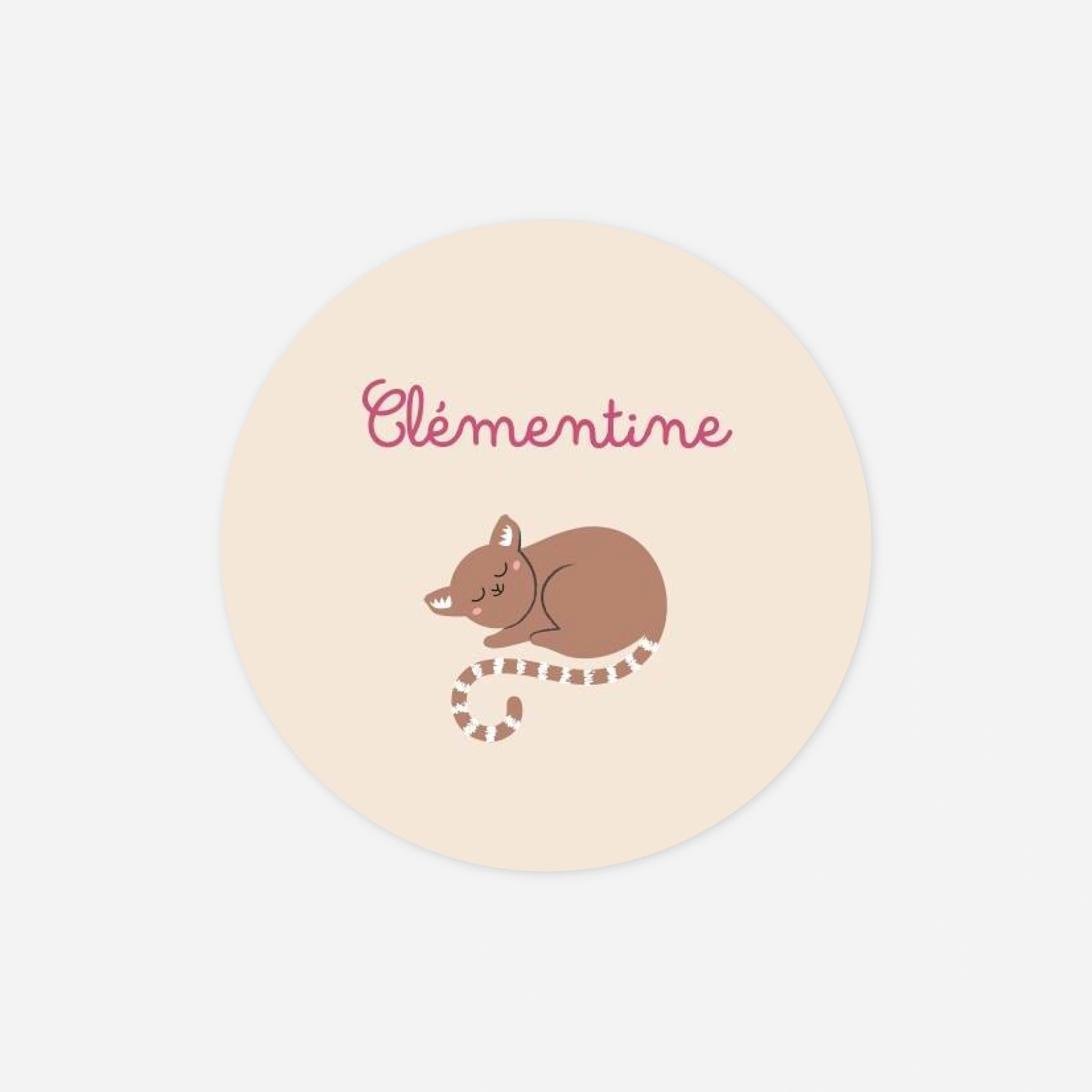 Stickers naissance La famille des animaux