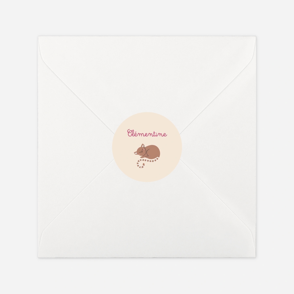 Stickers naissance La famille des animaux