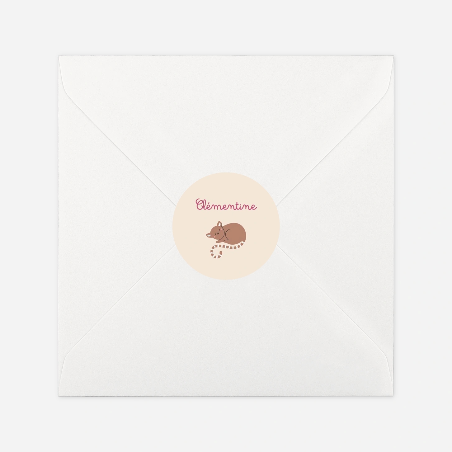 Stickers naissance La famille des animaux