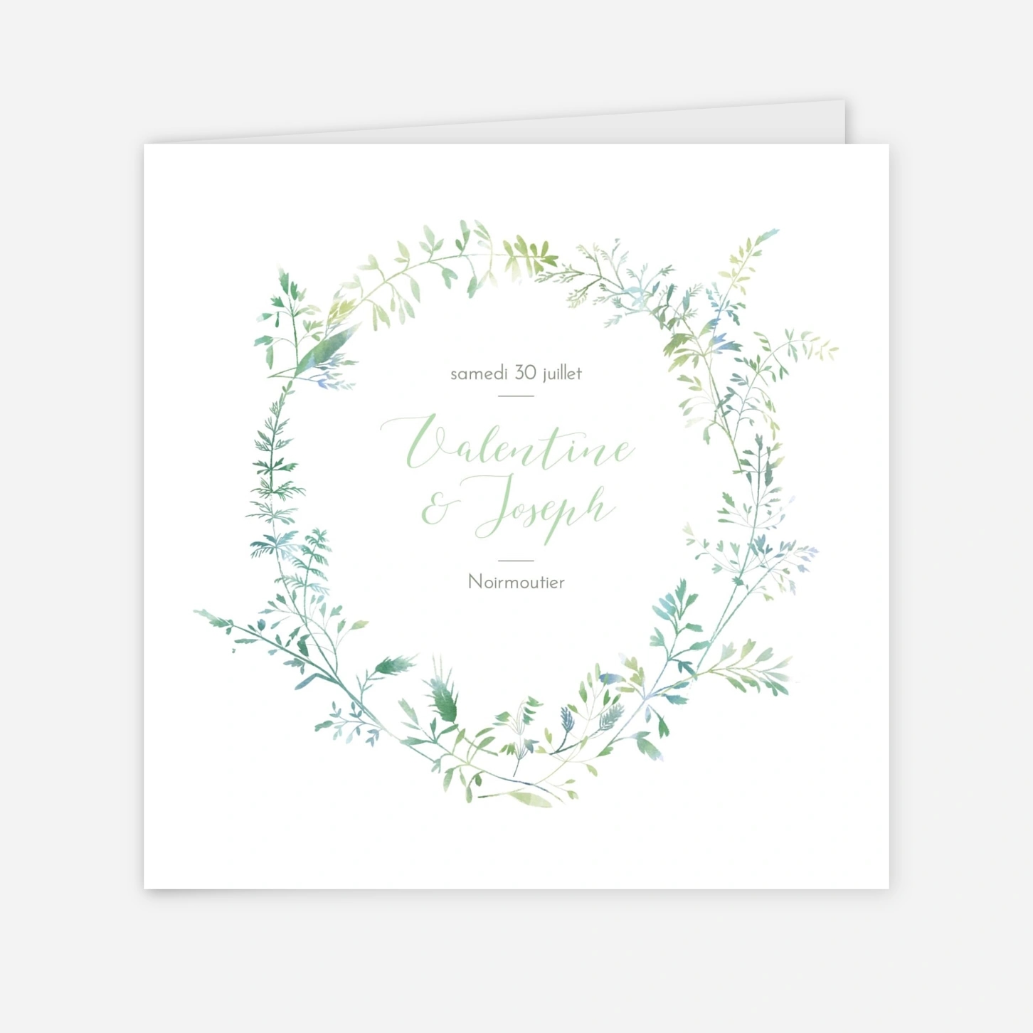 Faire-part mariage Les hautes herbes