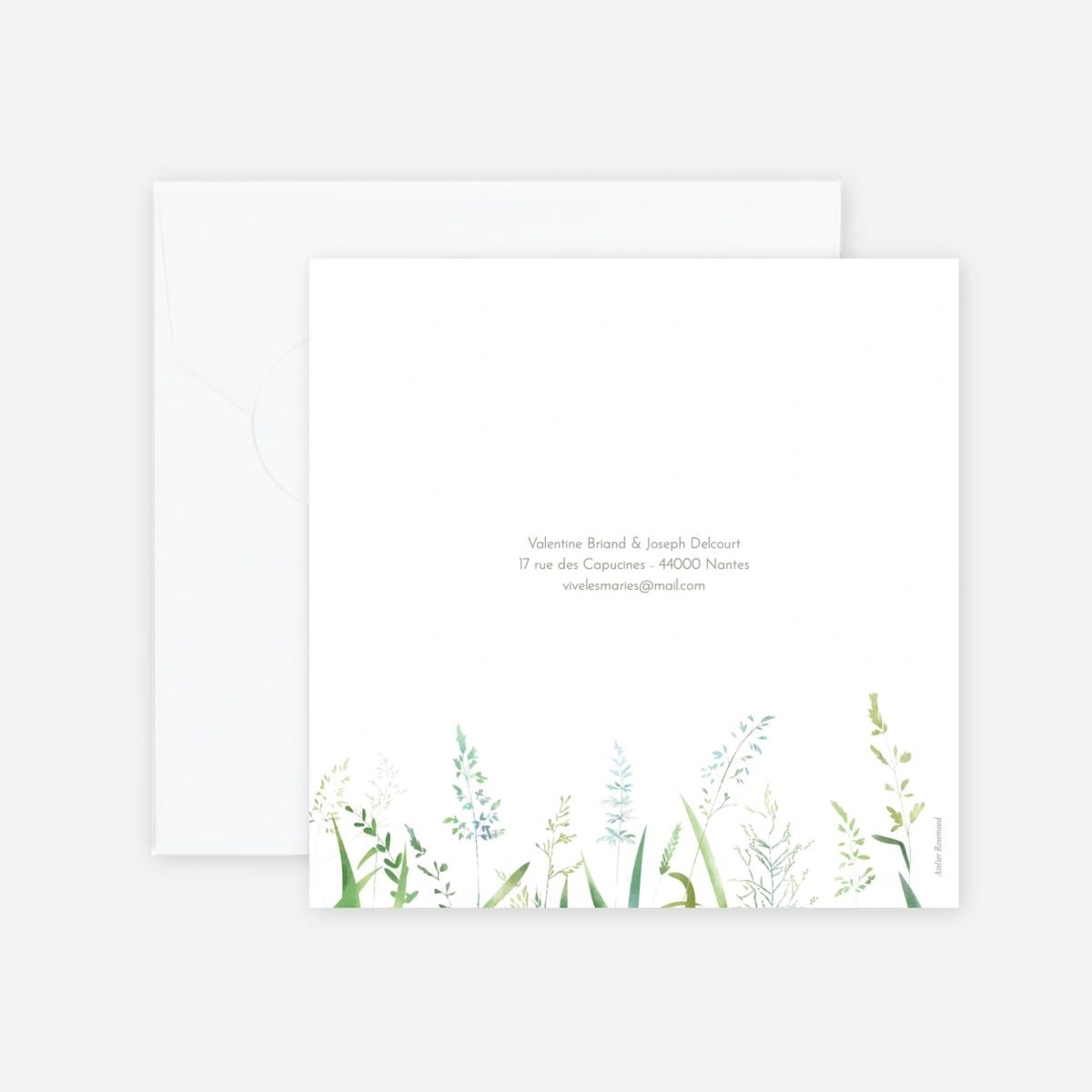 Faire-part mariage Les hautes herbes