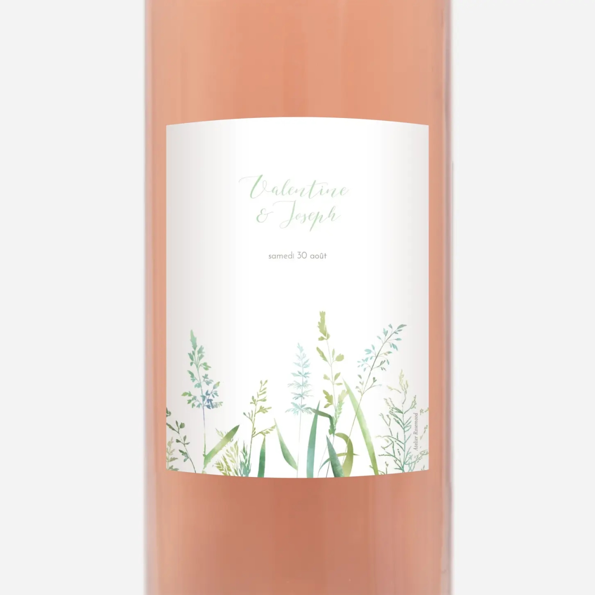 Étiquette bouteille Les hautes herbes