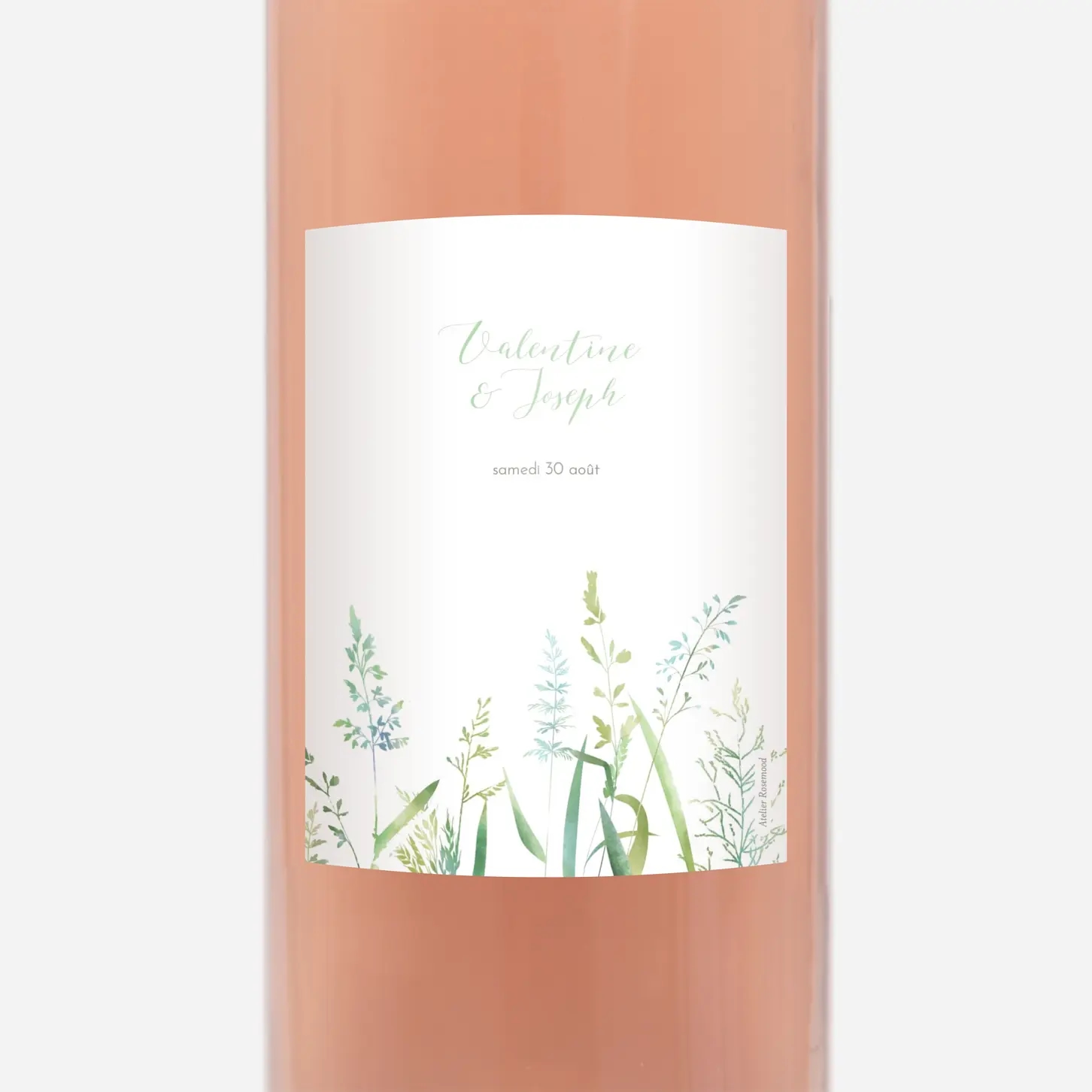 Étiquette bouteille Les hautes herbes