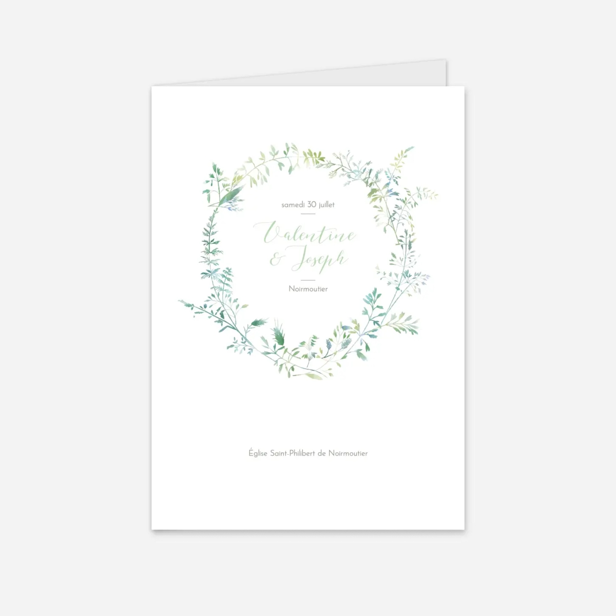 Livret de messe mariage Les hautes herbes