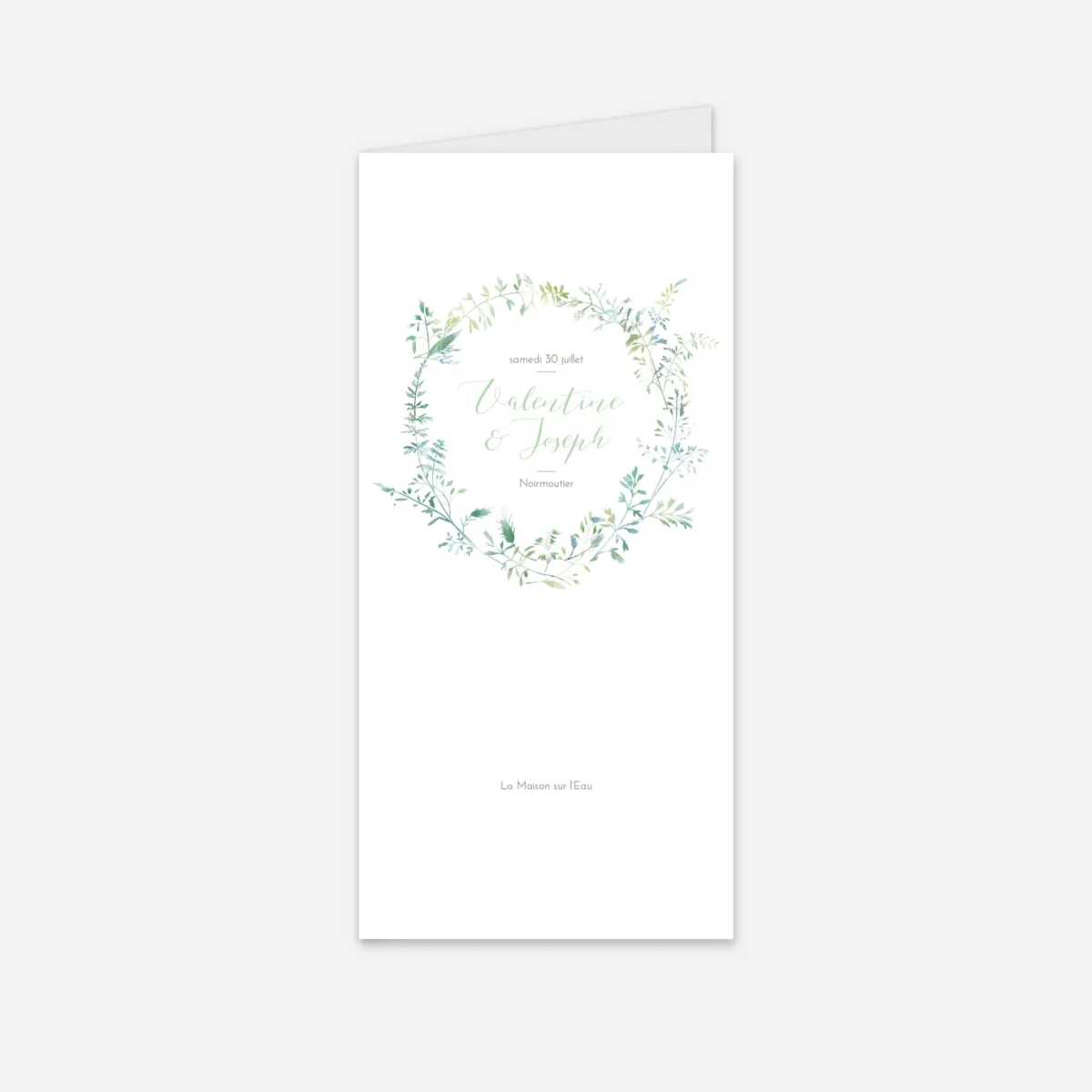 Menu mariage Les hautes herbes