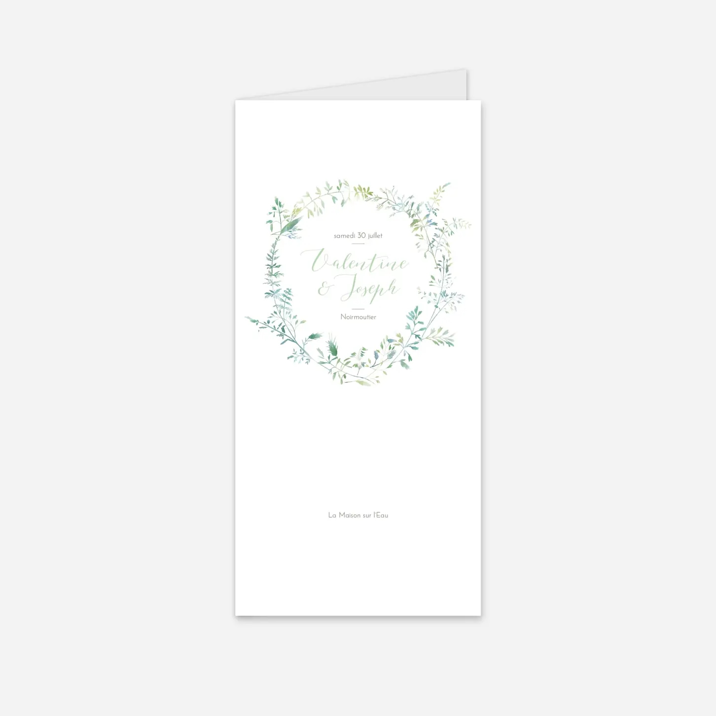 Menu mariage Les hautes herbes