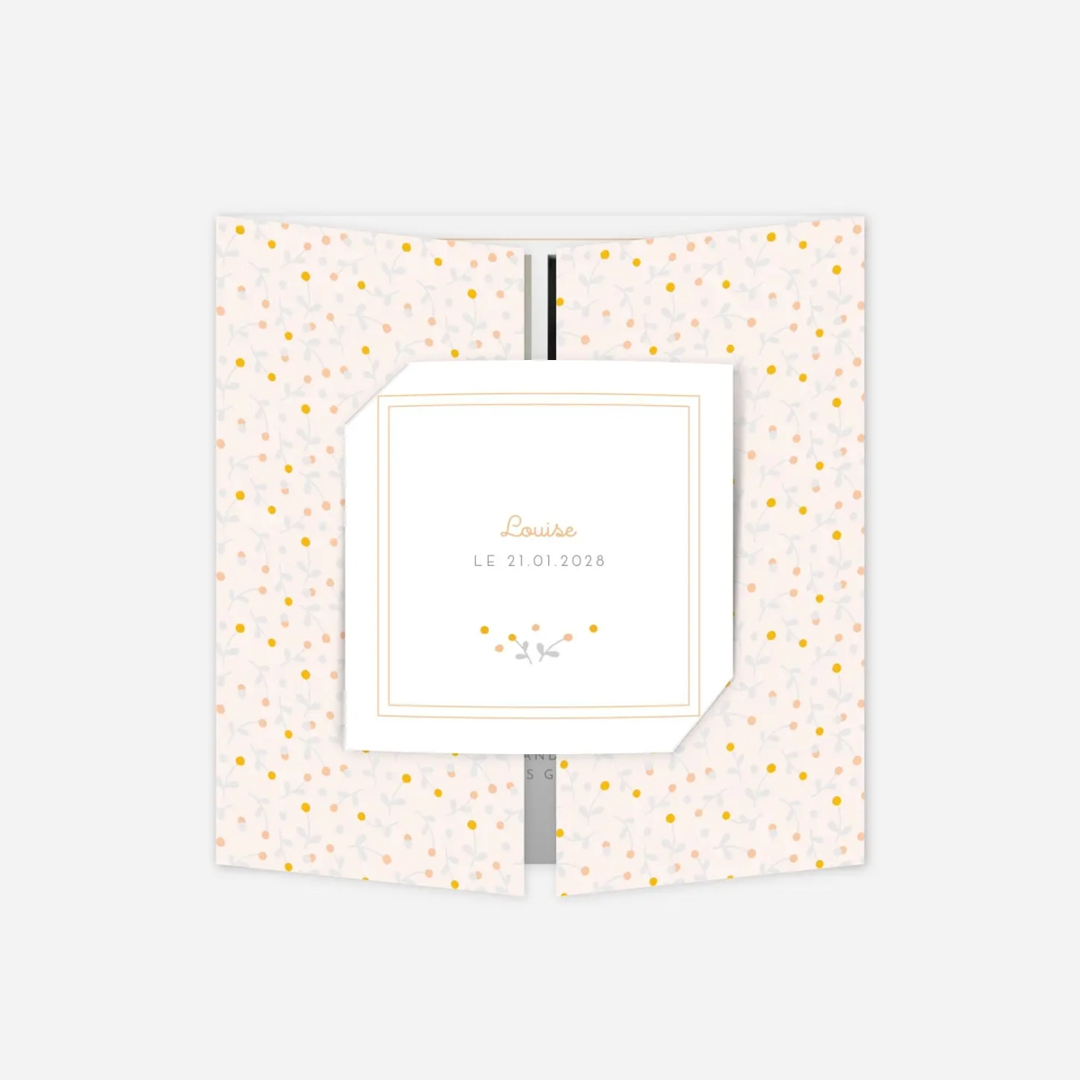 Faire-part naissance Liberty baies