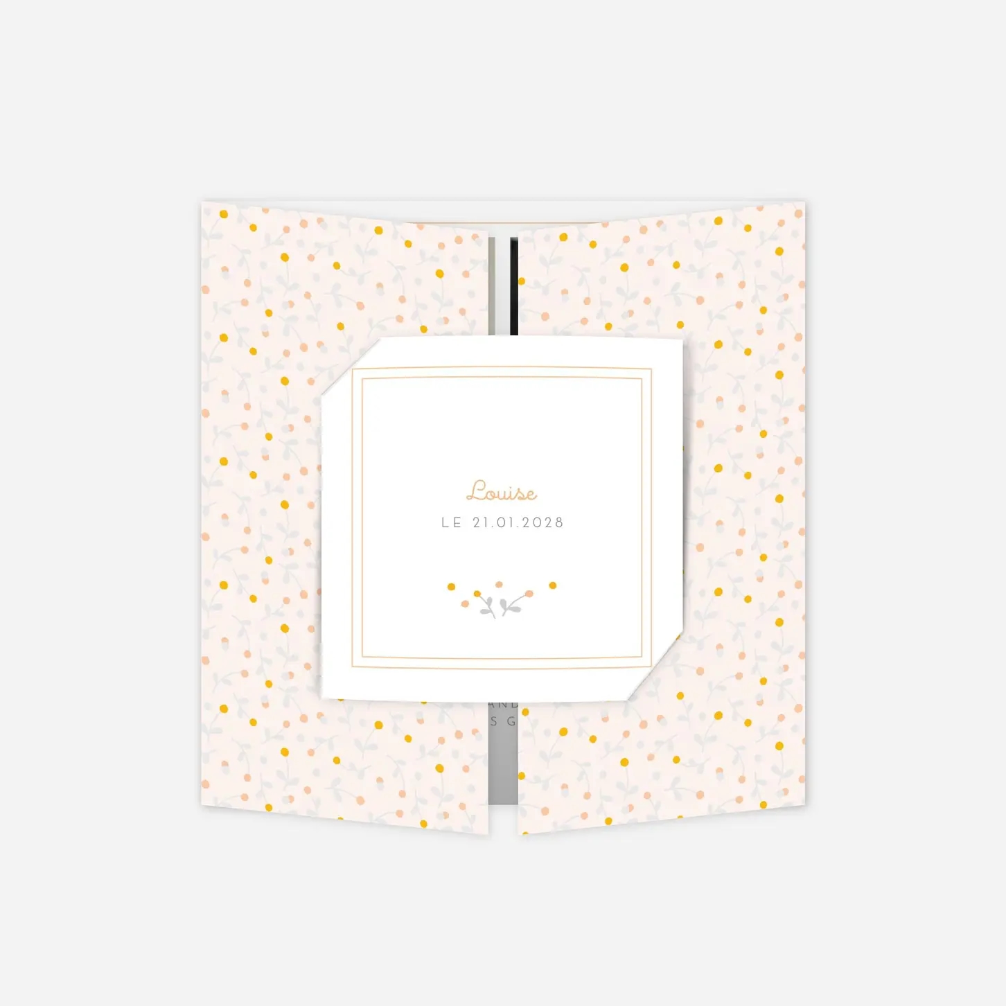 Faire-part naissance Liberty baies