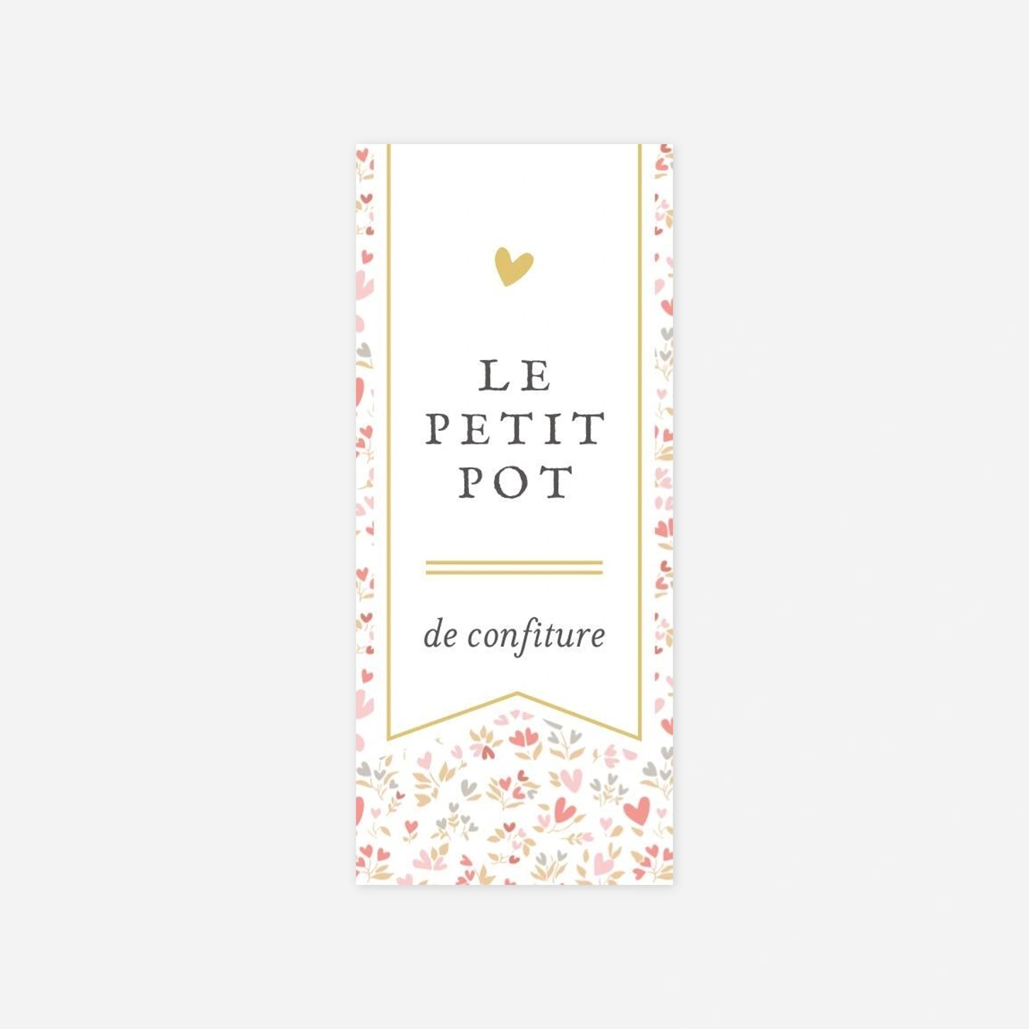 Stickers pour enveloppes baptême Liberty coeur
