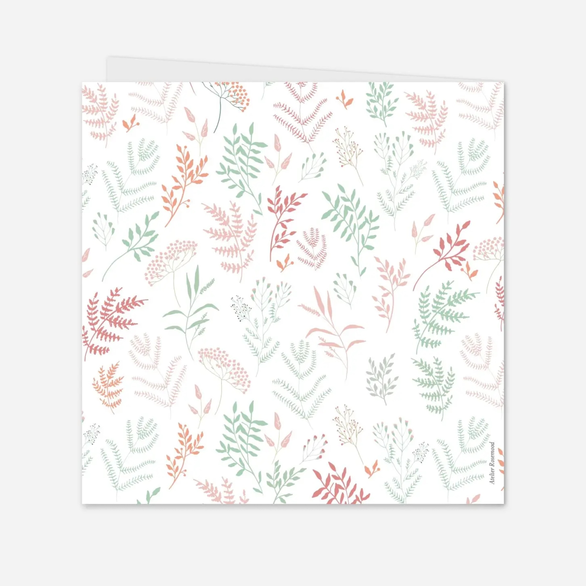 Faire-part naissance Liberty feuillage