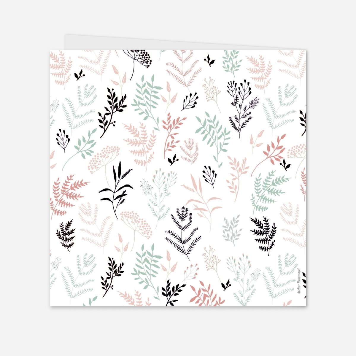 Faire-part naissance Liberty feuillage