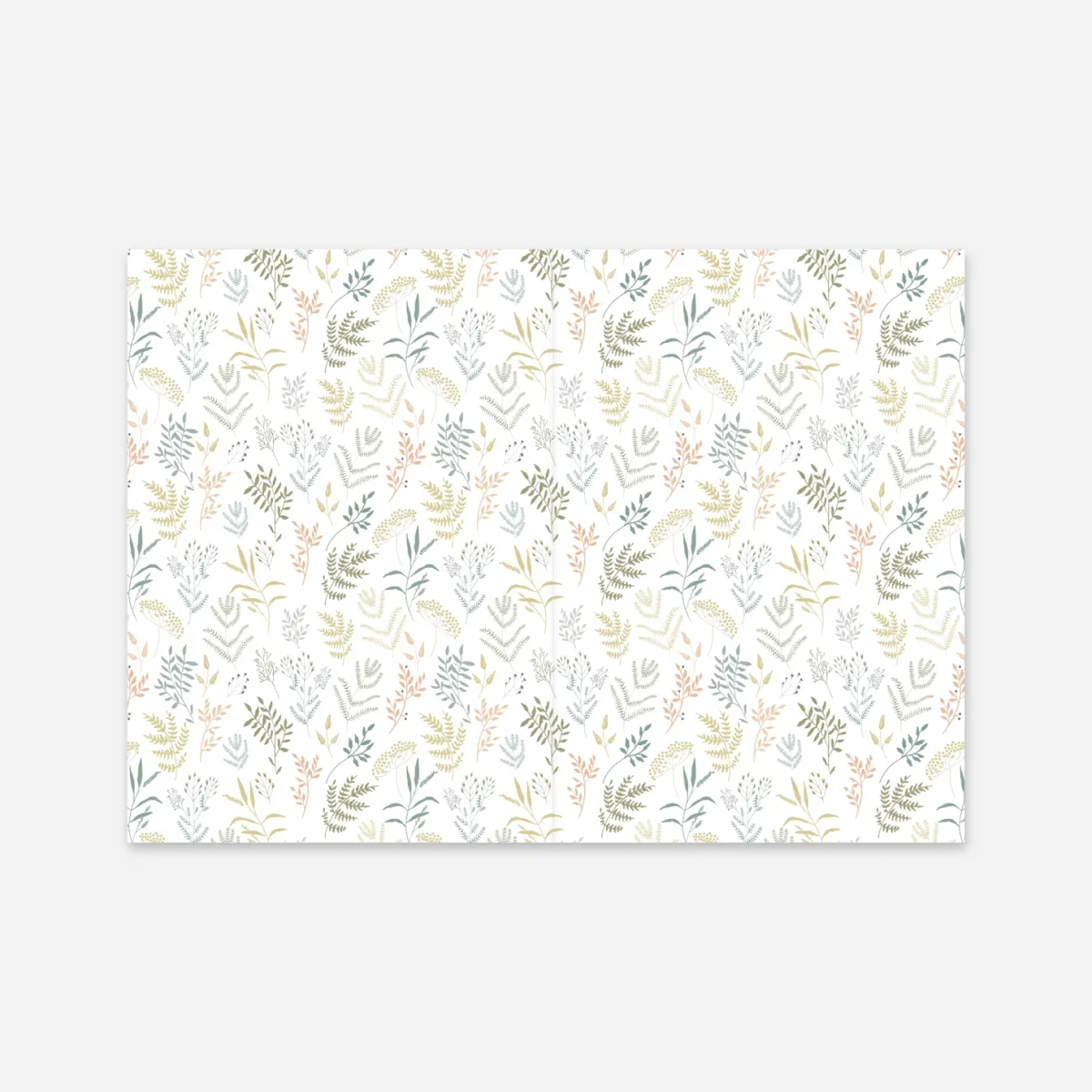 Livret de messe baptême Liberty feuillage