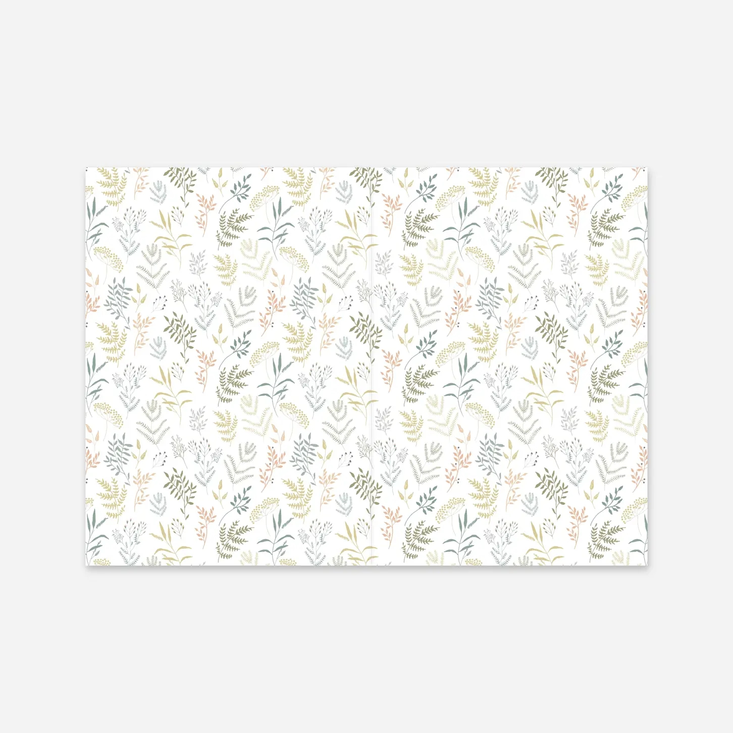 Livret de messe baptême Liberty feuillage