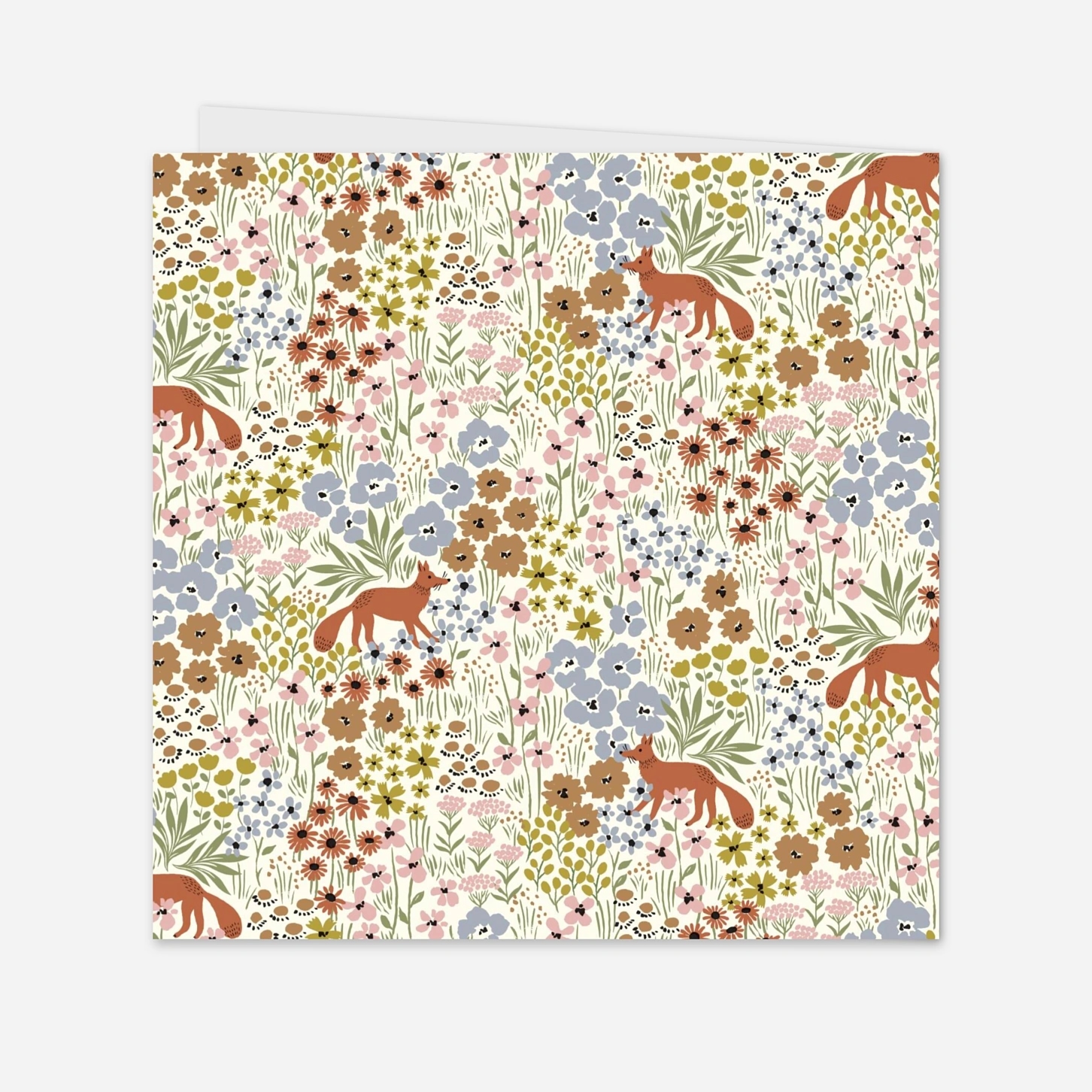 Faire-part naissance Liberty renard