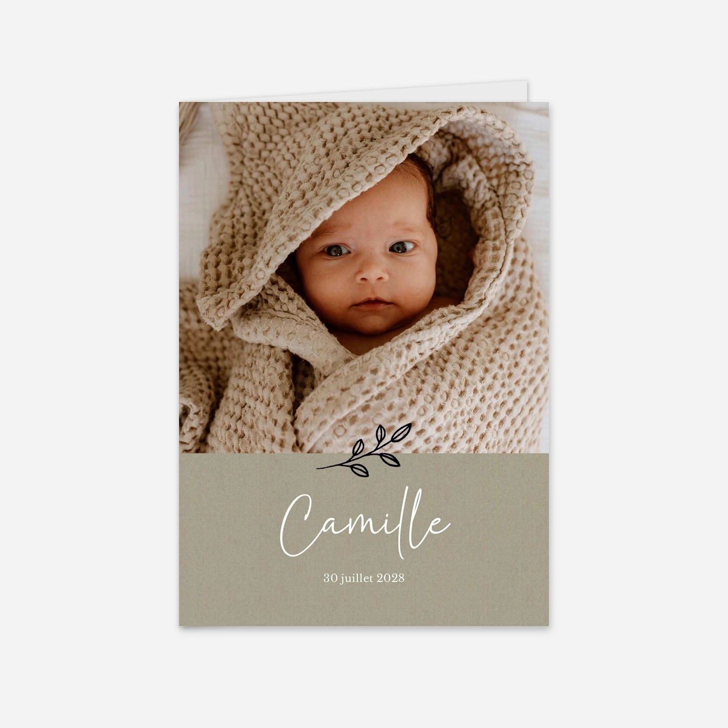 Faire-part baptême Doux trésor