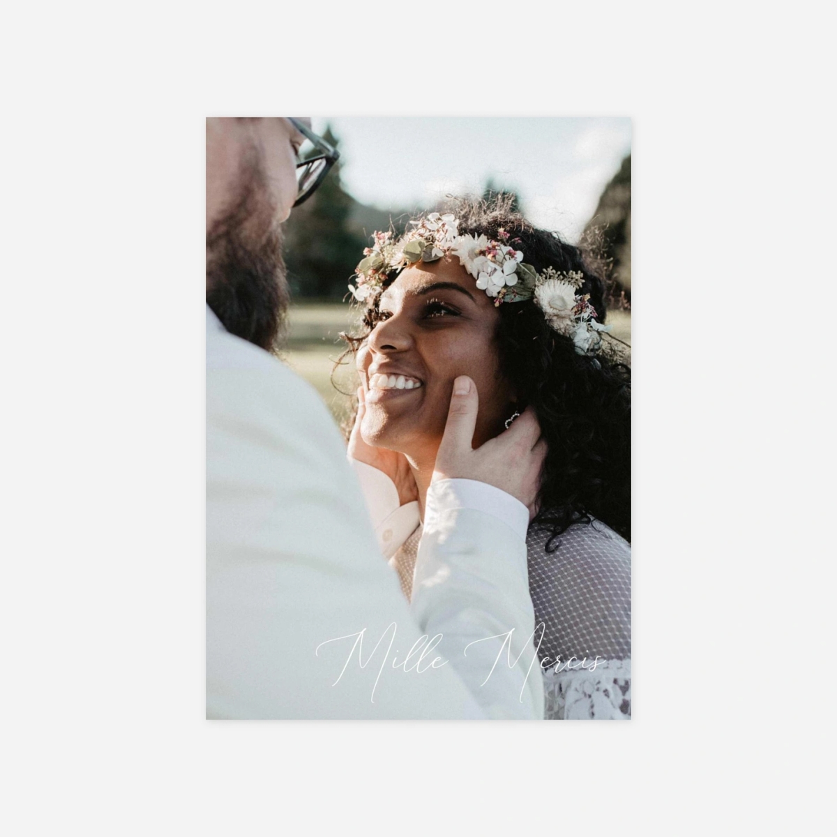 Carte de remerciements Lueur