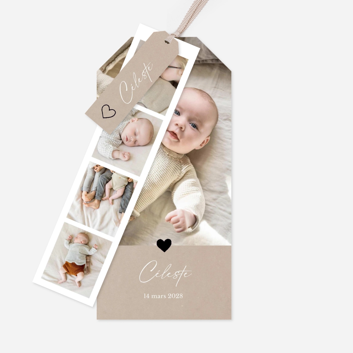 Faire-part naissance Lueur dorée