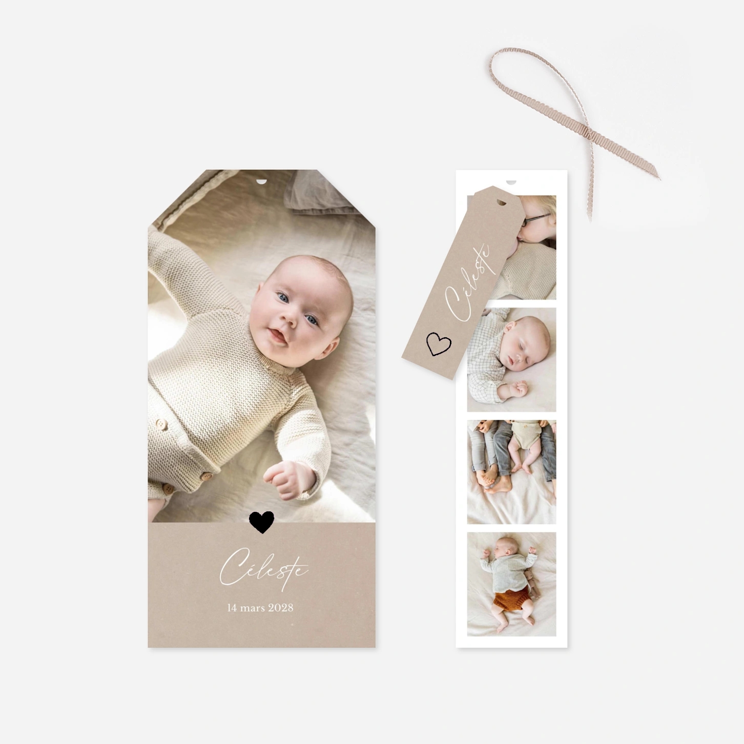 Faire-part naissance Lueur dorée