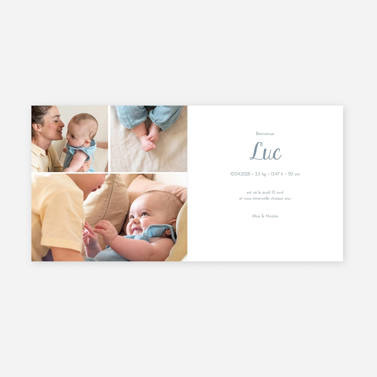 Faire-part naissance Pluie d’étoiles