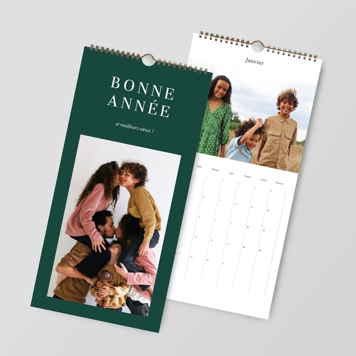 Calendrier mural cases personnalisables Magazine Chromatique