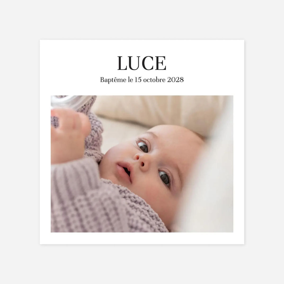 Faire-part baptême Magazine