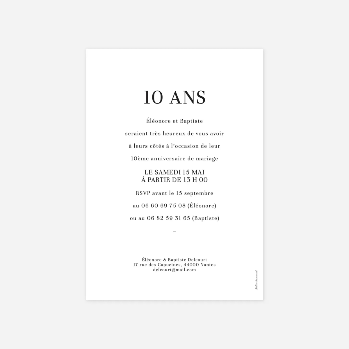 invitation anniversaire Magazine chromatique