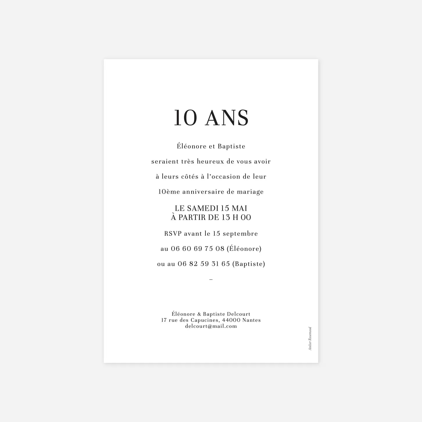 invitation anniversaire Magazine chromatique