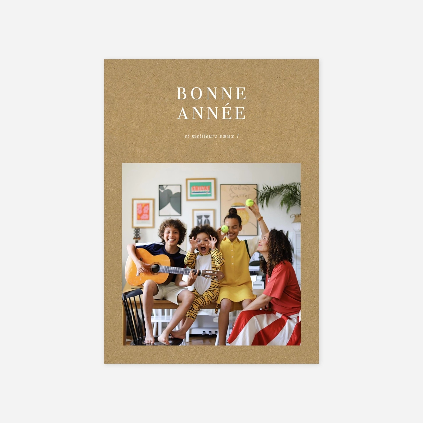 Carte de voeux Magazine chromatique en couleur