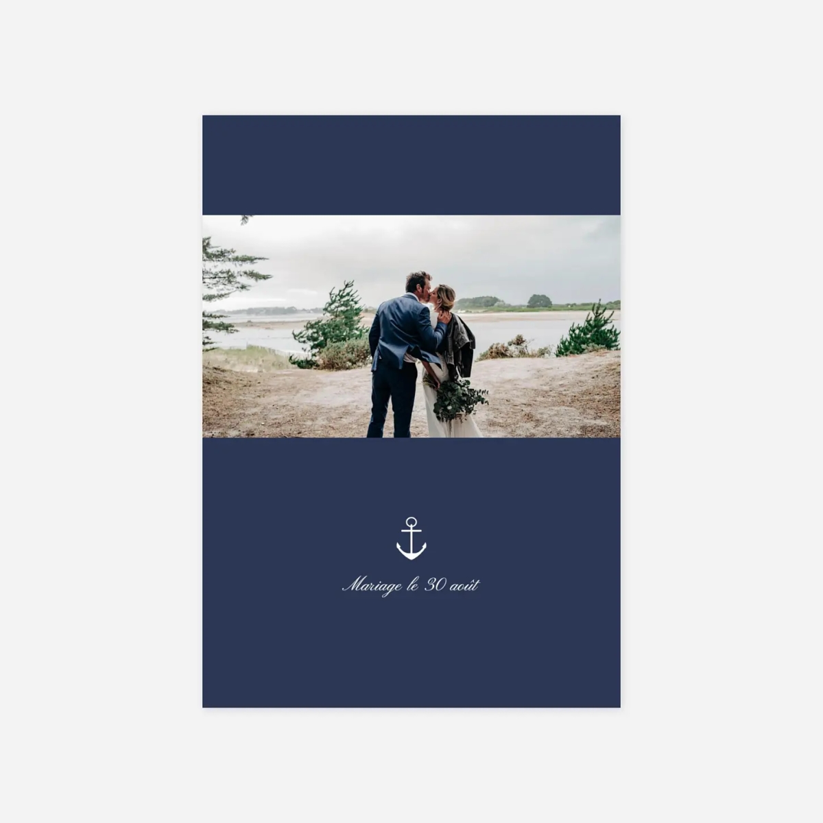 Carte de remerciements Marin