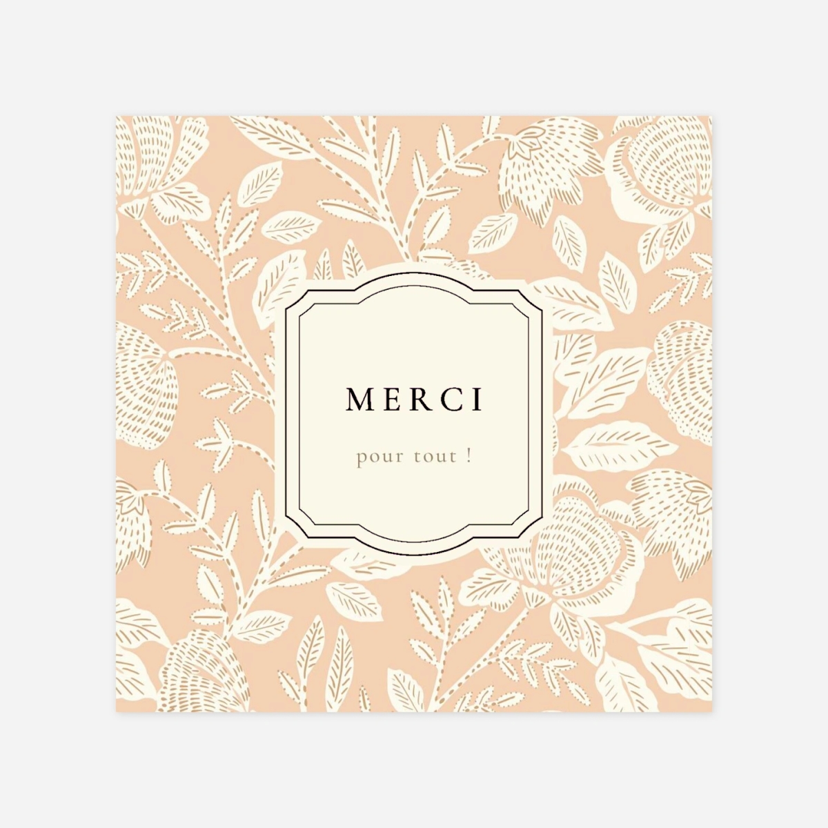 Carte remerciement naissance Matin