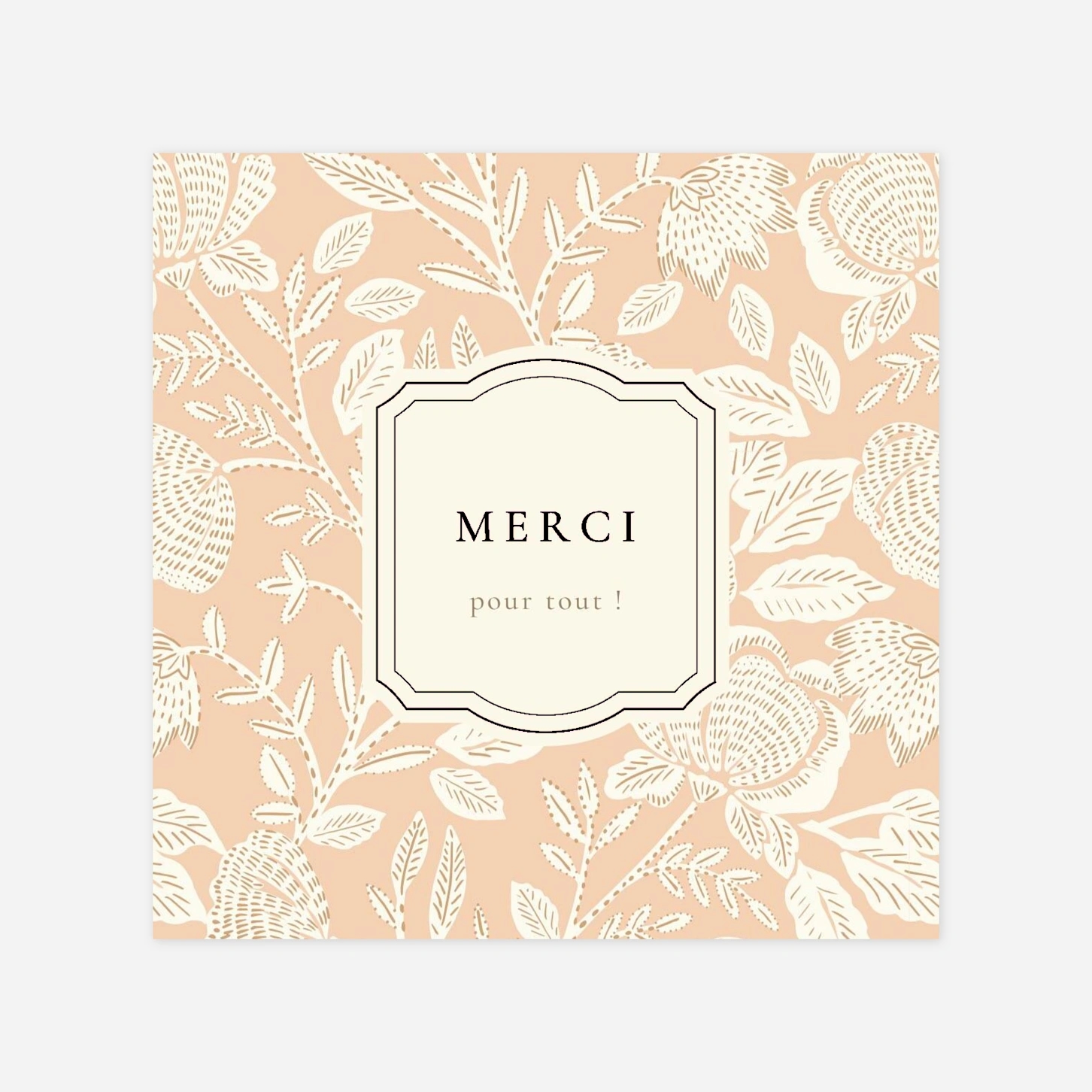 Carte remerciement naissance Matin