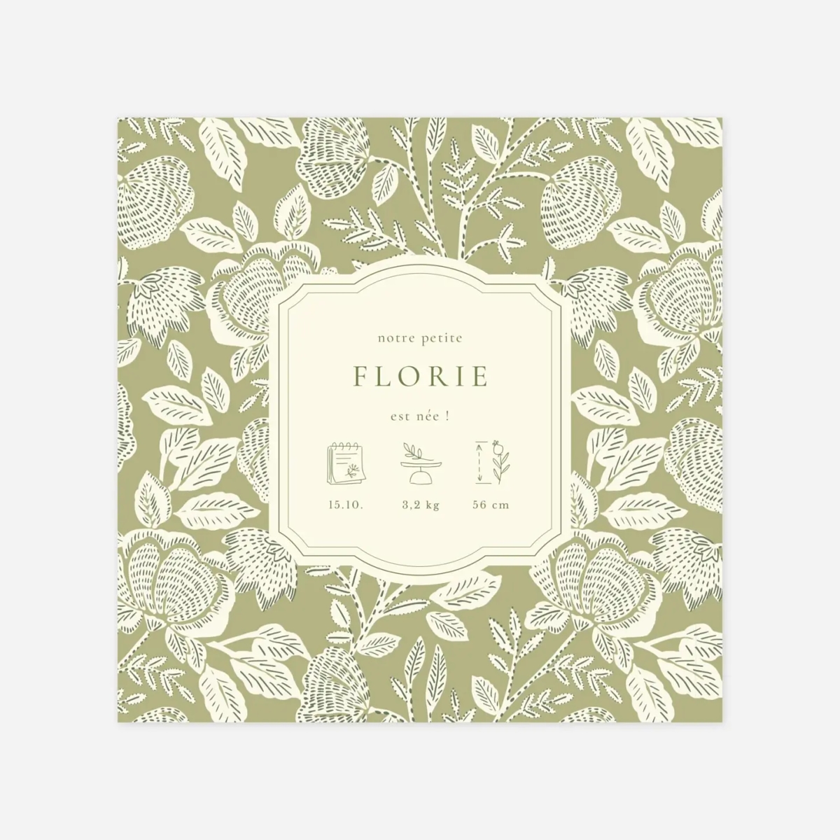 Faire-part naissance Matin