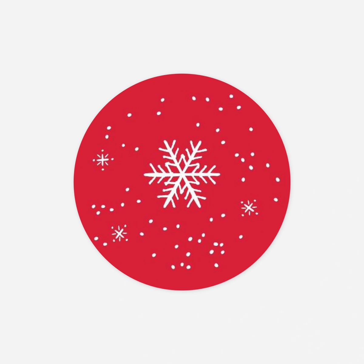 Étiquette cadeau Noël Merveilles d'hiver