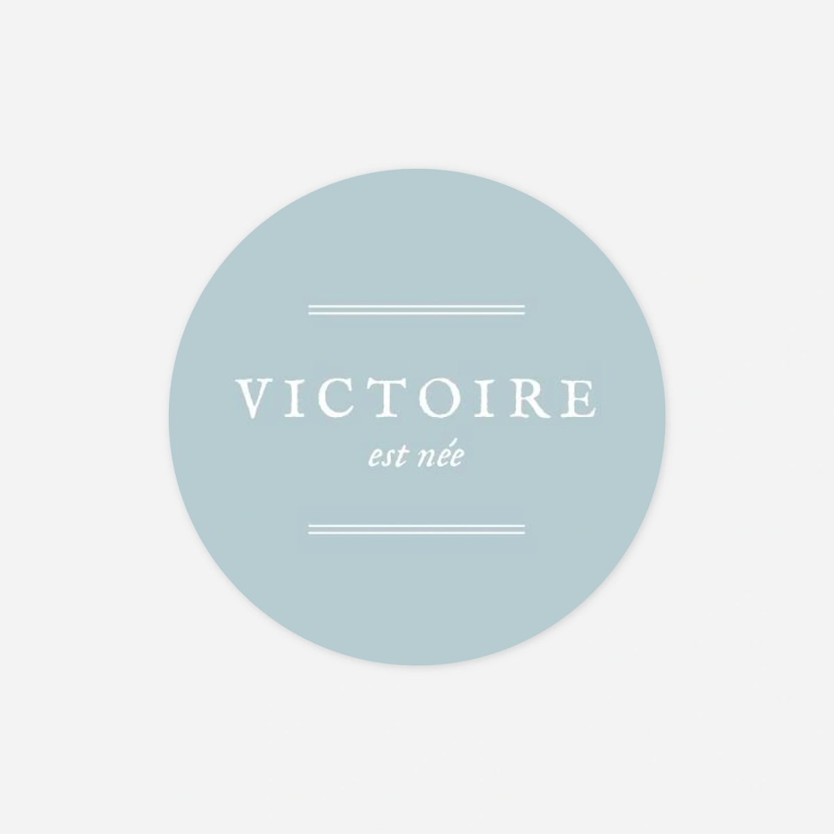 Stickers naissance Médaillon