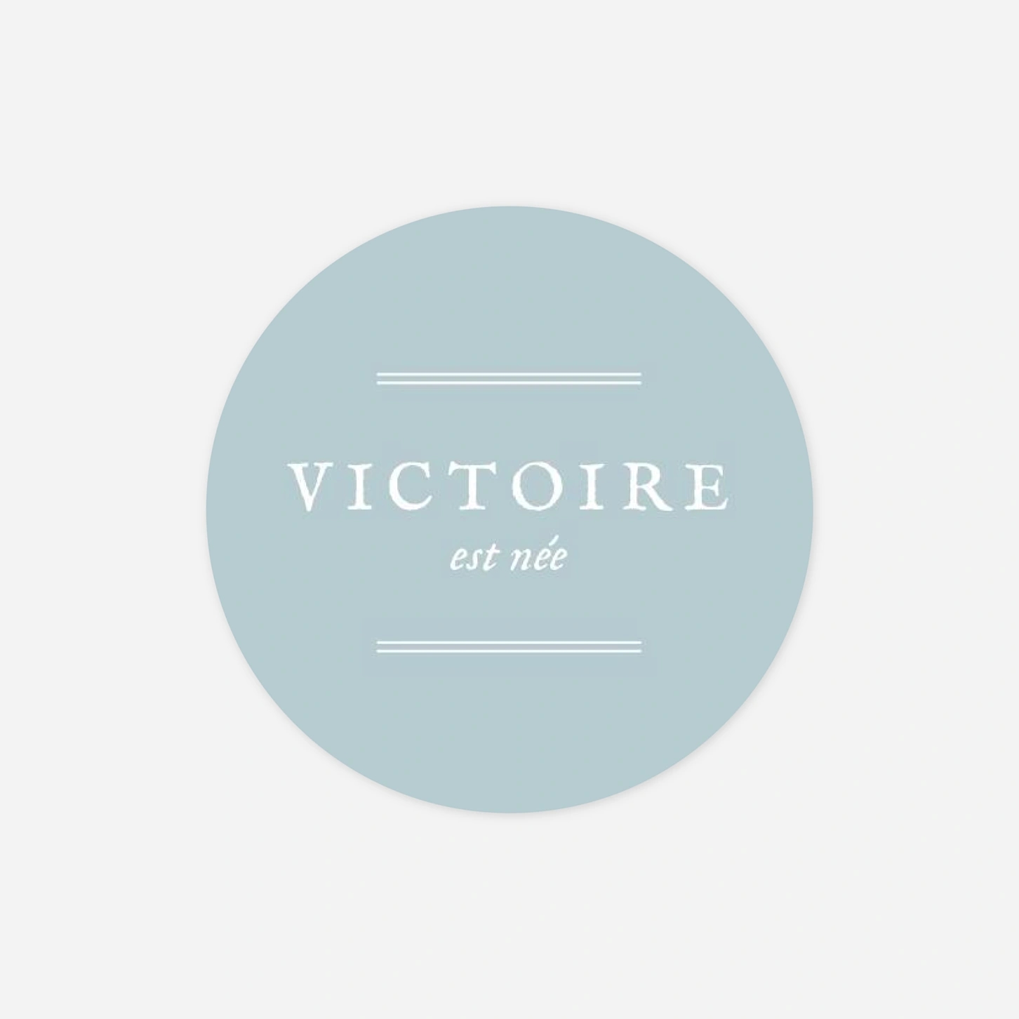 Stickers naissance Médaillon