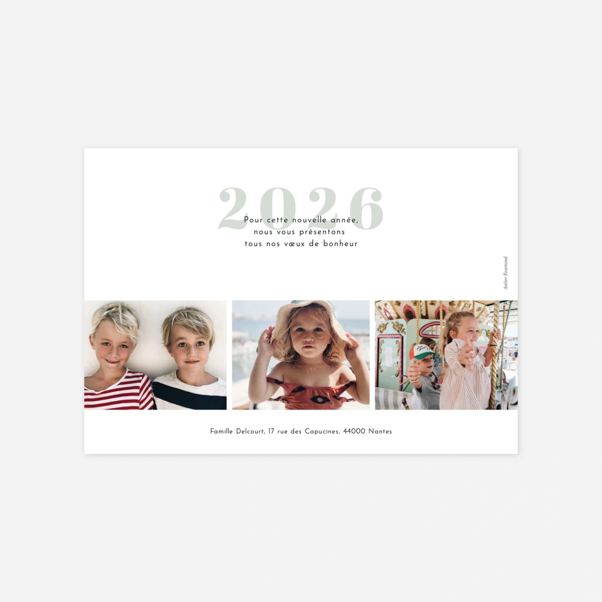 Carte de voeux Merveilleux