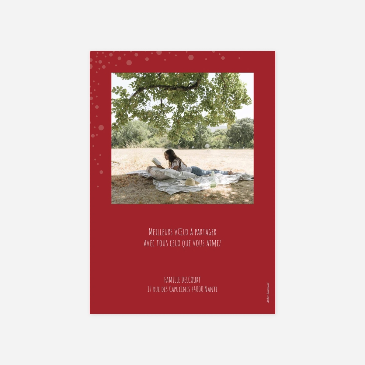 Carte de voeux Mille flocons multiphotos