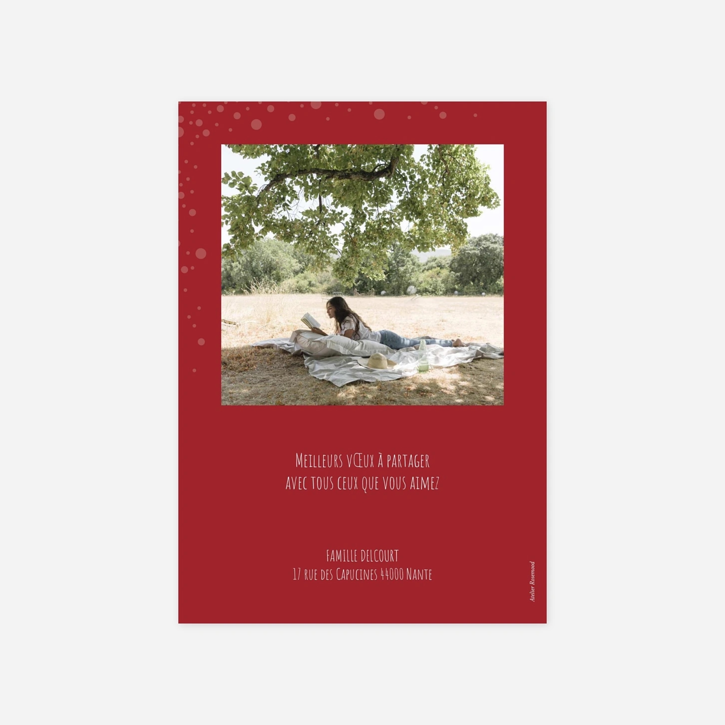 Carte de voeux Mille flocons multiphotos