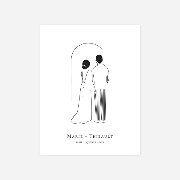 Mariés minimalistes