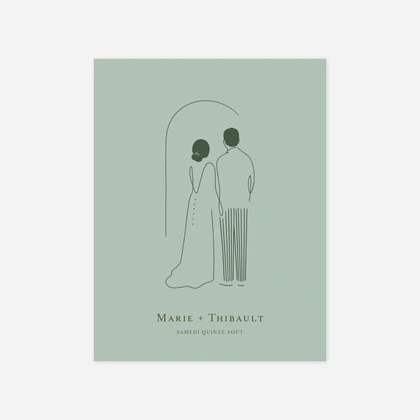 Mariés minimalistes