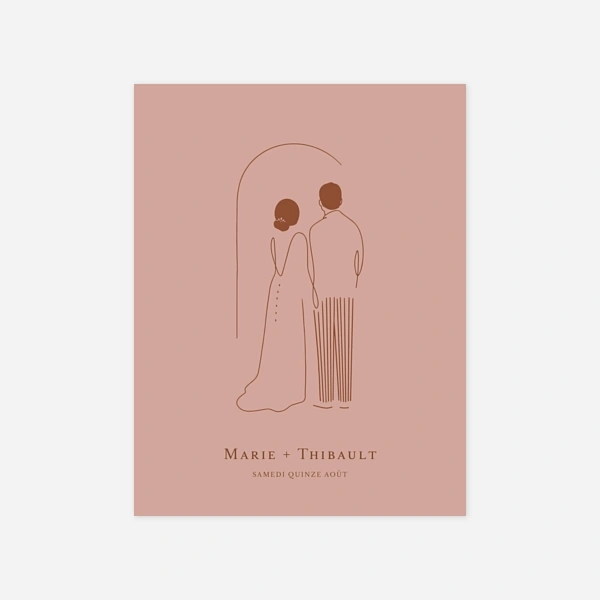 Mariés minimalistes