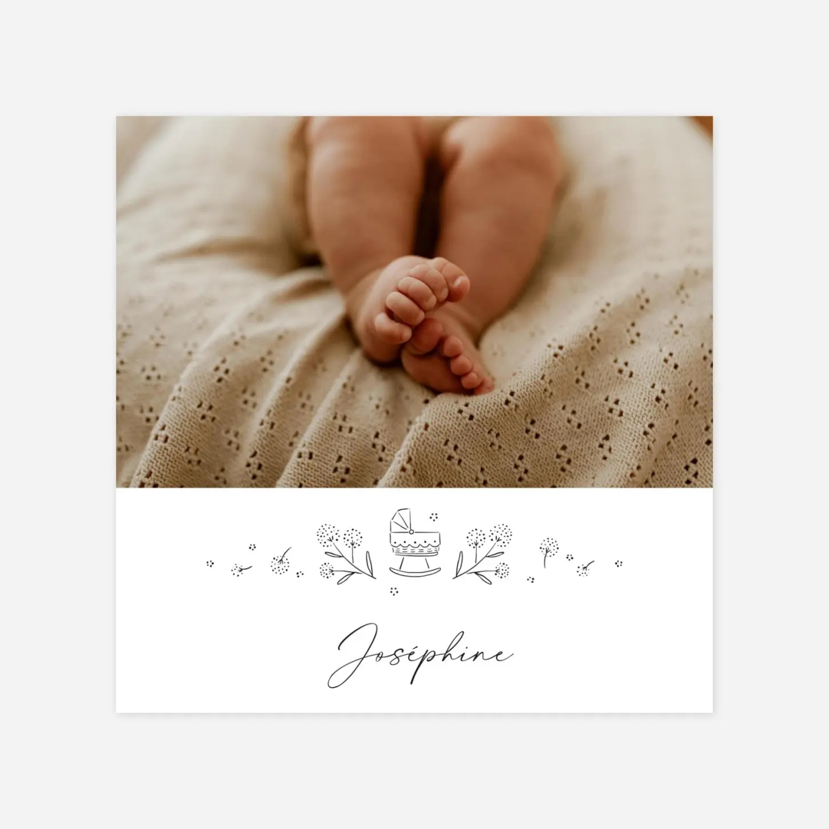 Faire-part naissance Mon petit berceau II