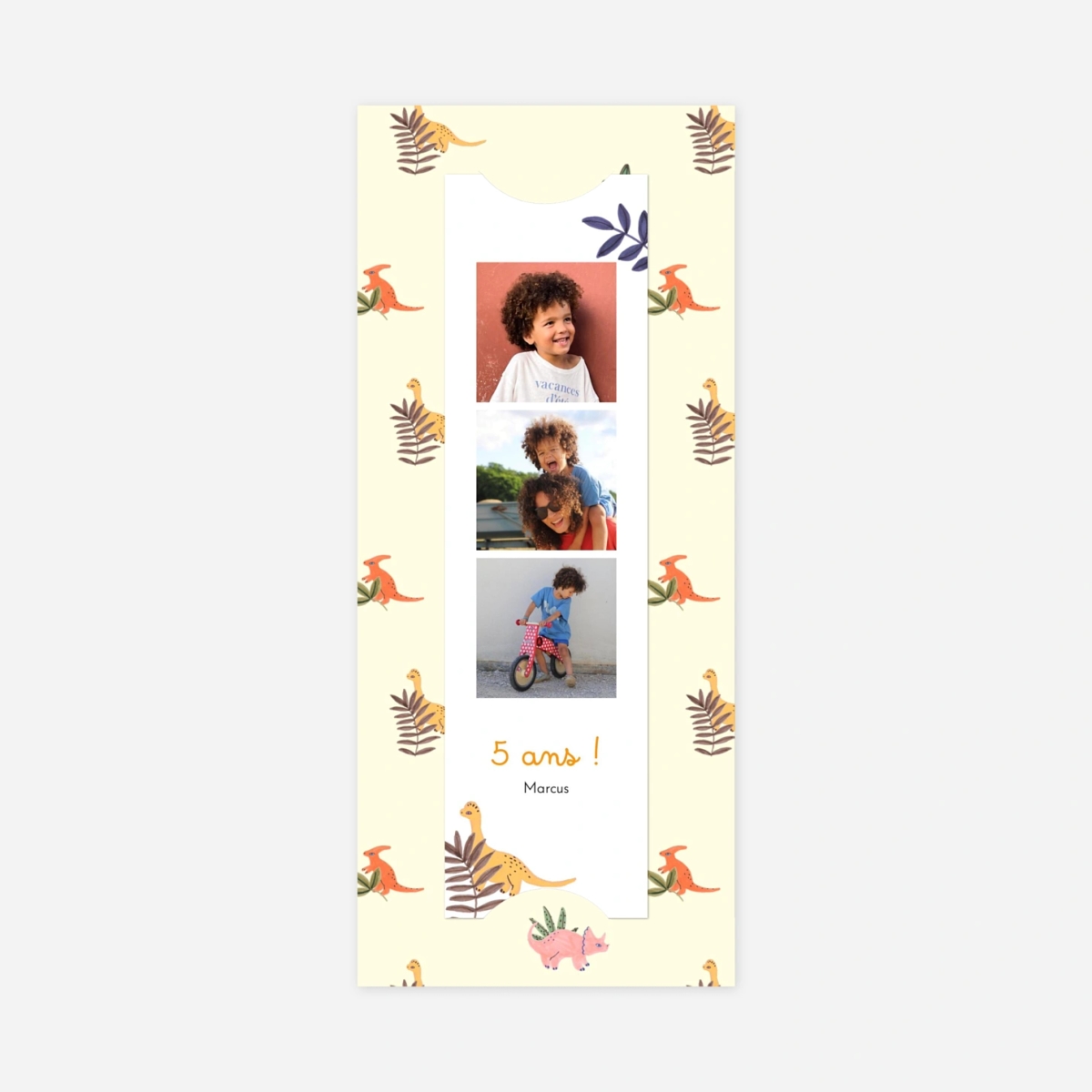 invitation anniversaire enfant Mon petit dinosaure