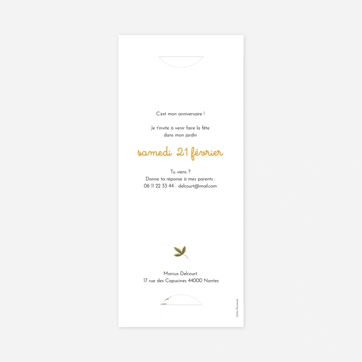 invitation anniversaire enfant Mon petit dinosaure