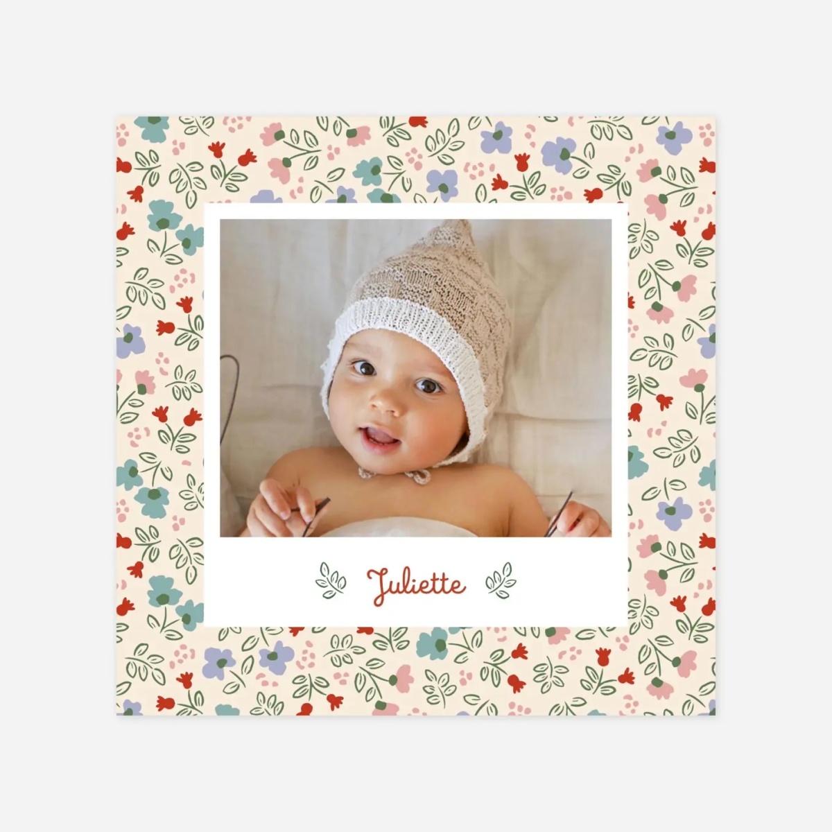 Faire-part naissance Mon premier liberty