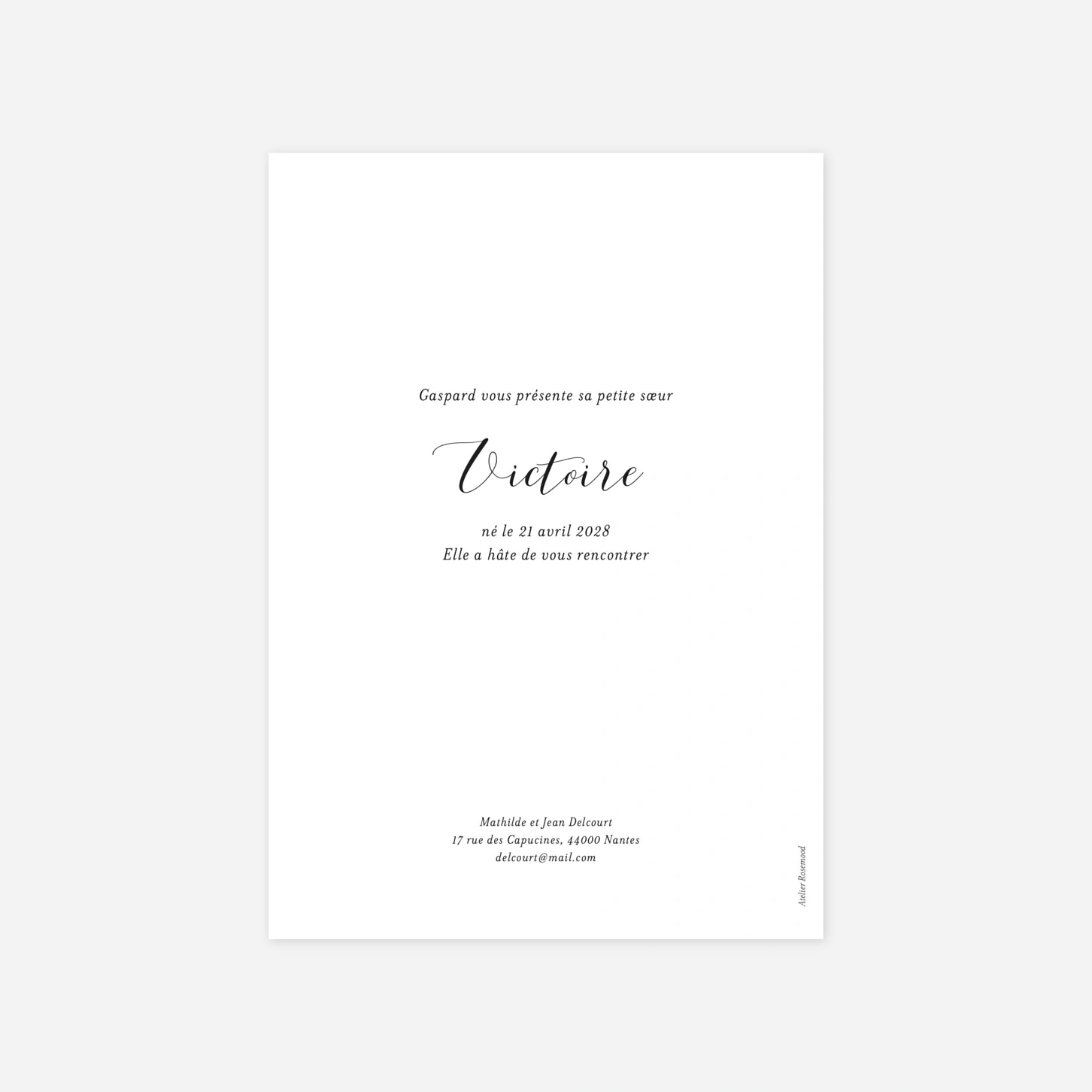 Faire-part naissance Mes petits pictos multi photo