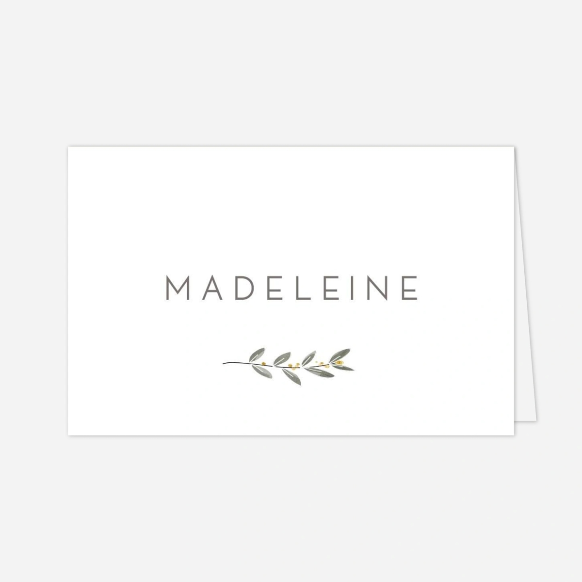 Marque-place Baptême Mon petit trousseau