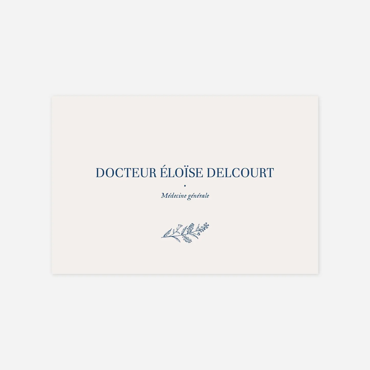 Carte de correspondance Nature chic