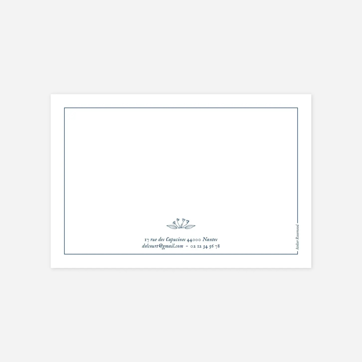 Carte de correspondance Nature chic