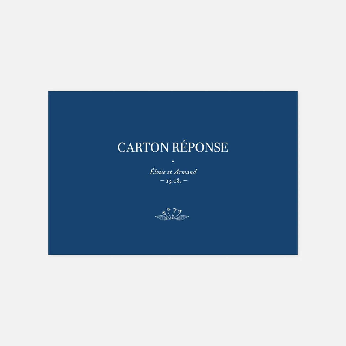 Carton réponse Nature chic